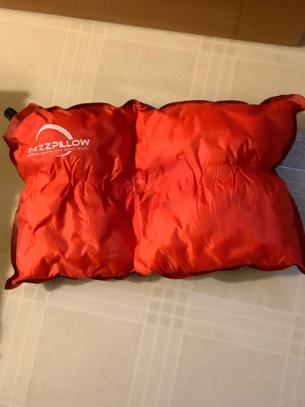 NEW Inflatable Travel Pillow - Red